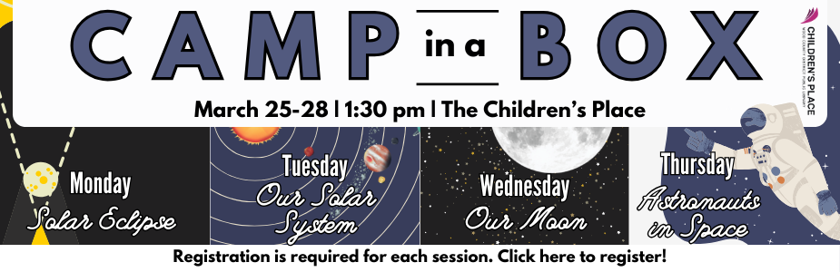 Learn more about the solar eclipse with Camp-in-a-Box on March 25-28.