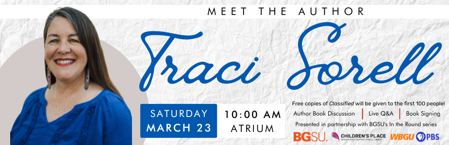 Meet author Traci Sorell on Saturday, March 23 at 10:00 am.