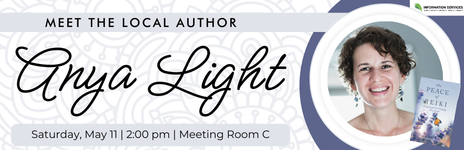 Meet local author Anya Light on Saturday, May 11 at 2:00 pm.
