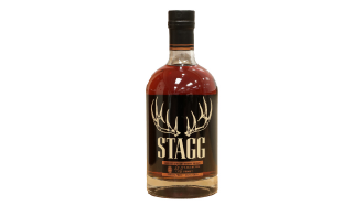 A bottle of Stagg bourbon whiskey.