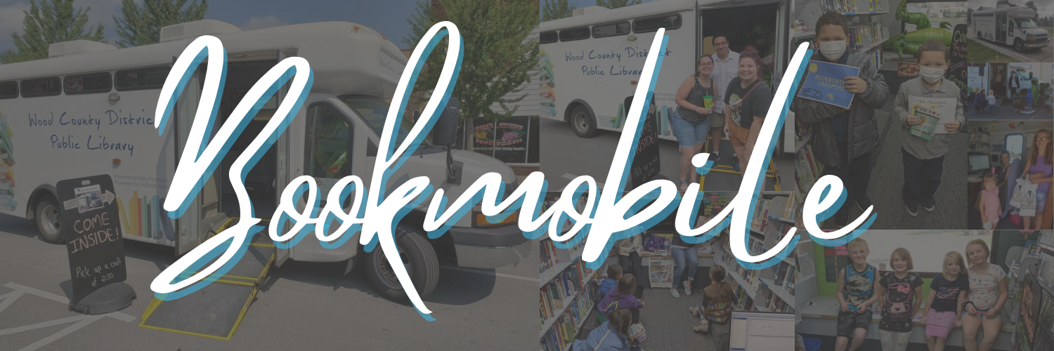 Photos of people on the WCDPL Bookmobile.