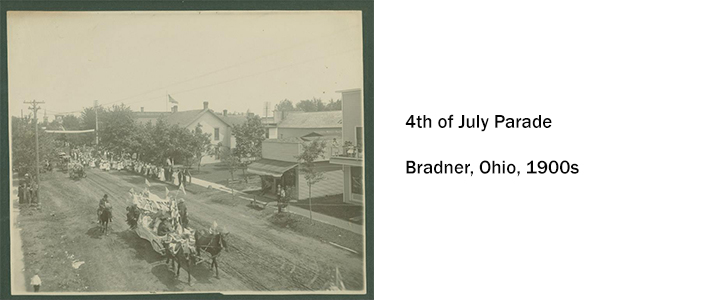 4th of July Parade, Bradner, OH 1900s