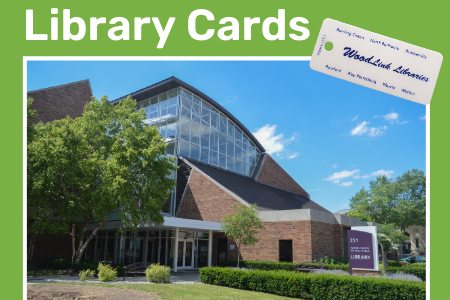 The Bowling Green Building and a library card.