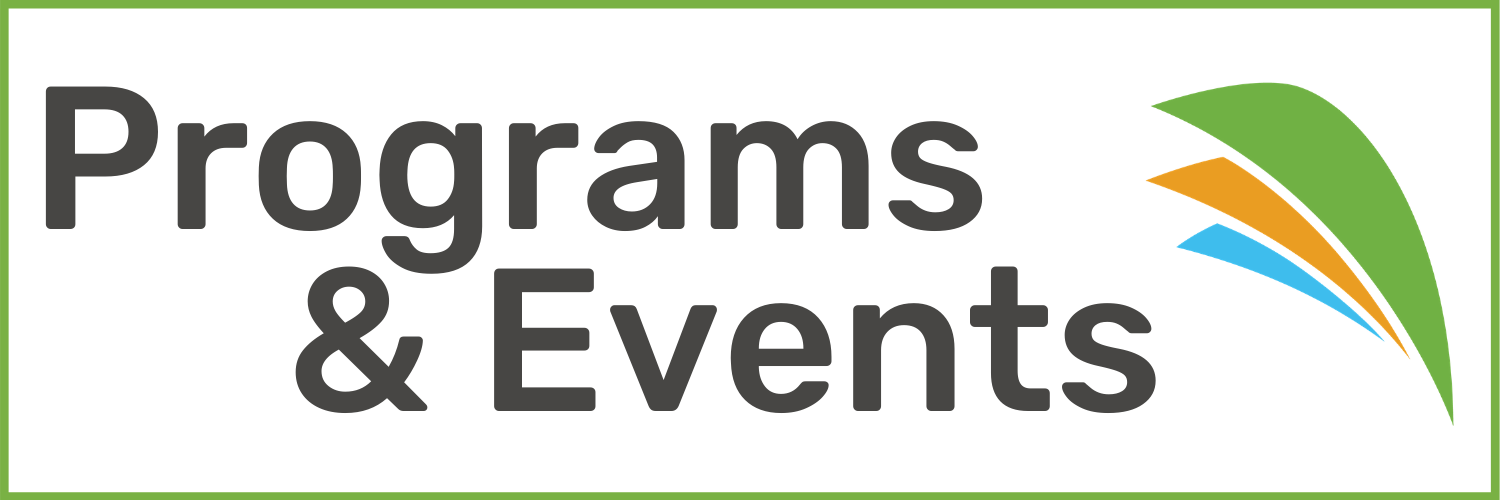 Header with the words "Programs & Events"