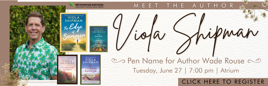 Meet author Viola Shipman on Tuesday, June 27 at 7:00pm.